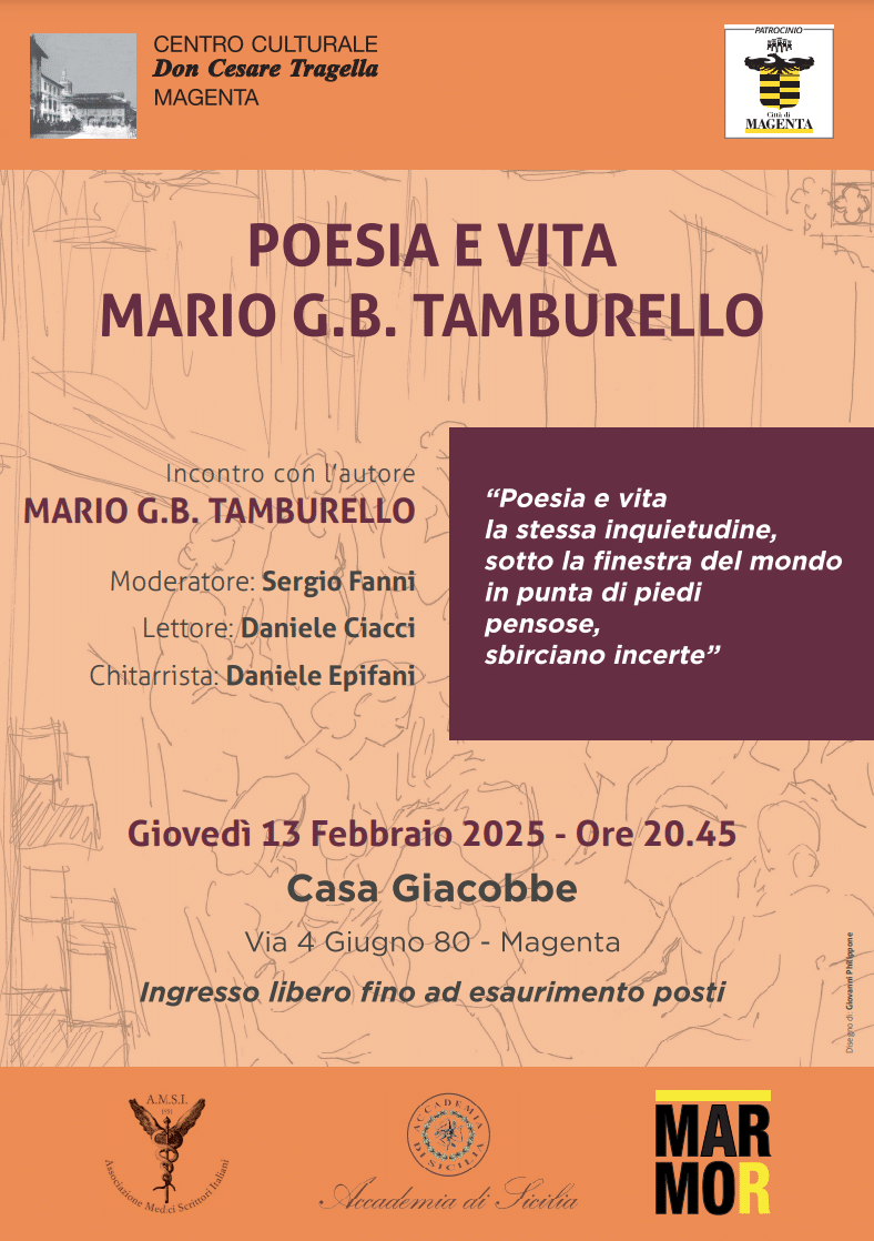 Featured image for “Magenta (Mi): Poesia e vita. Mario G.B. Tamburello”