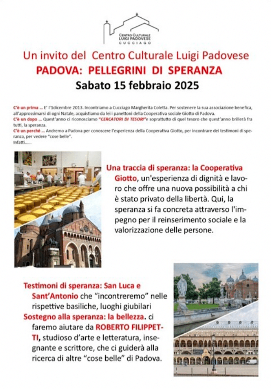 Featured image for “Cucciago (Co): Pellegrini di Speranza a Padova”