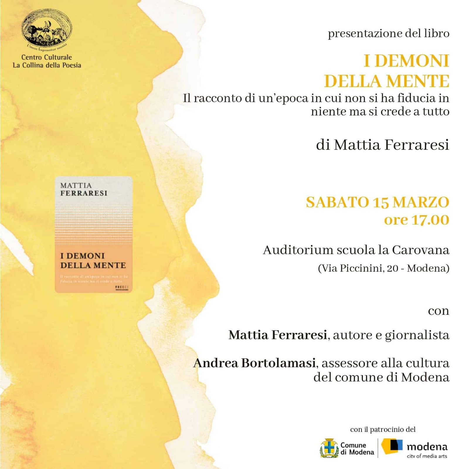 Featured image for “Modena: I demoni della mente. Presentazione del libro di Mattia Ferraresi”
