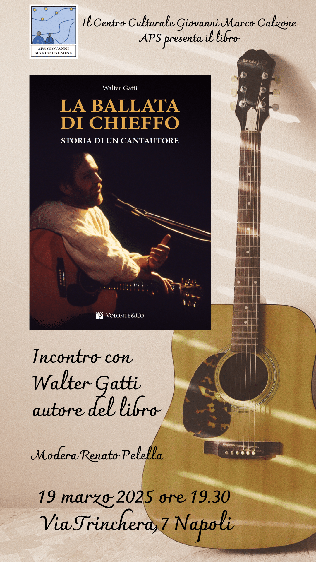 Featured image for “Napoli: La ballata di Chieffo. Storia di un cantautore”
