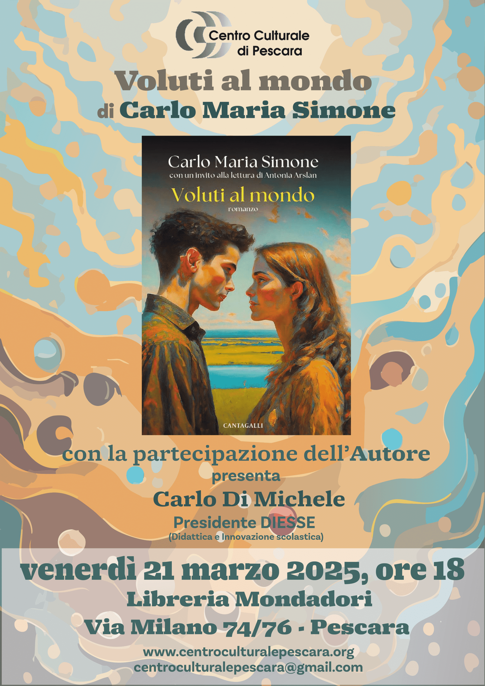 Featured image for “Pescara: Venuti al mondo. Presentazione del libro di Carlo Maria Simone”