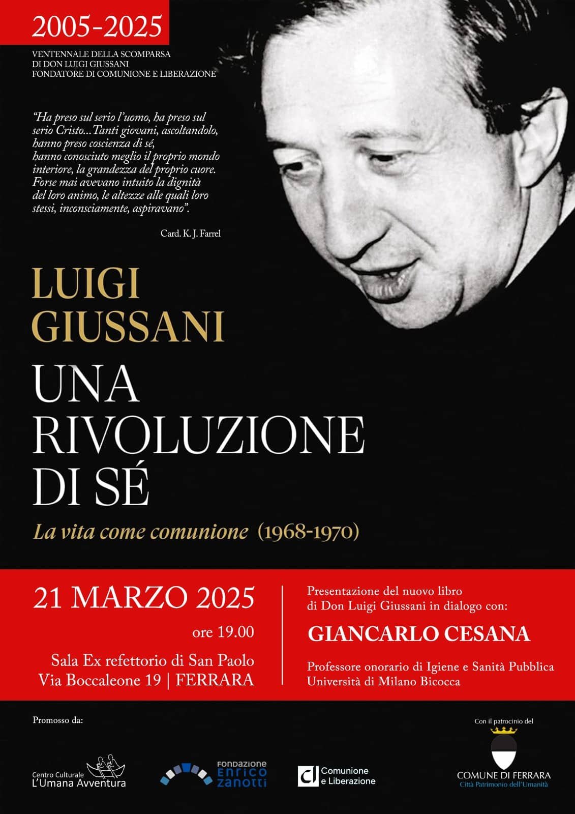 Featured image for “Ferrara: Presentazione del libro “Una rivoluzione di sé””