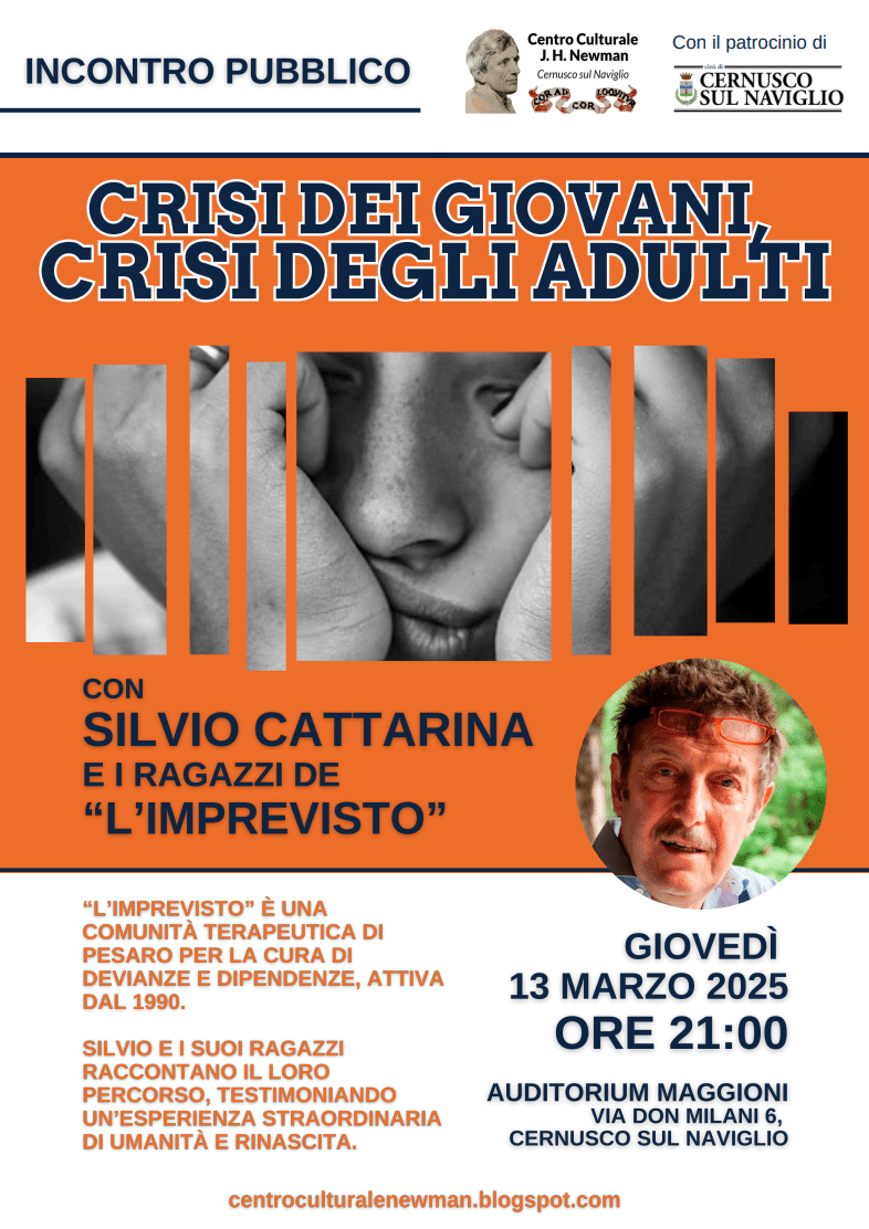 Featured image for “Cernusco sul Naviglio (Mi): Crisi dei giovani, crisi degli adulti con Silvio Cattarina”