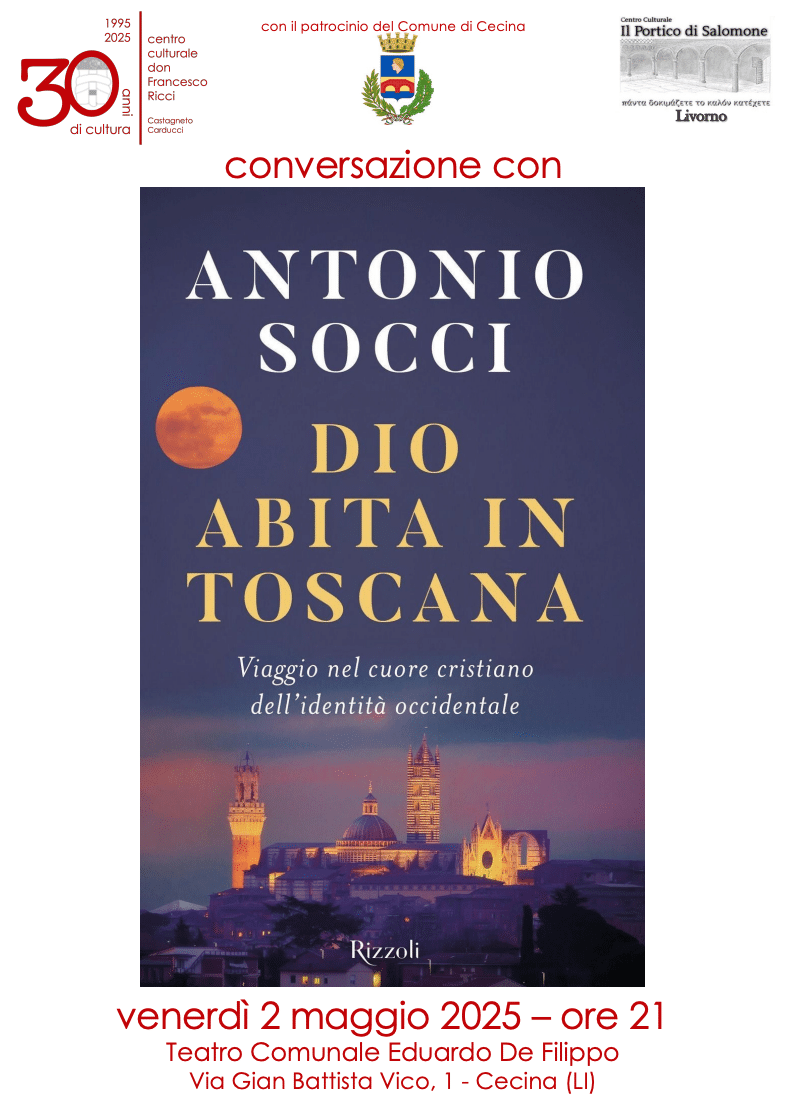 Featured image for “Cecina (Li): Dio abita in Toscana, presentazione del libro”