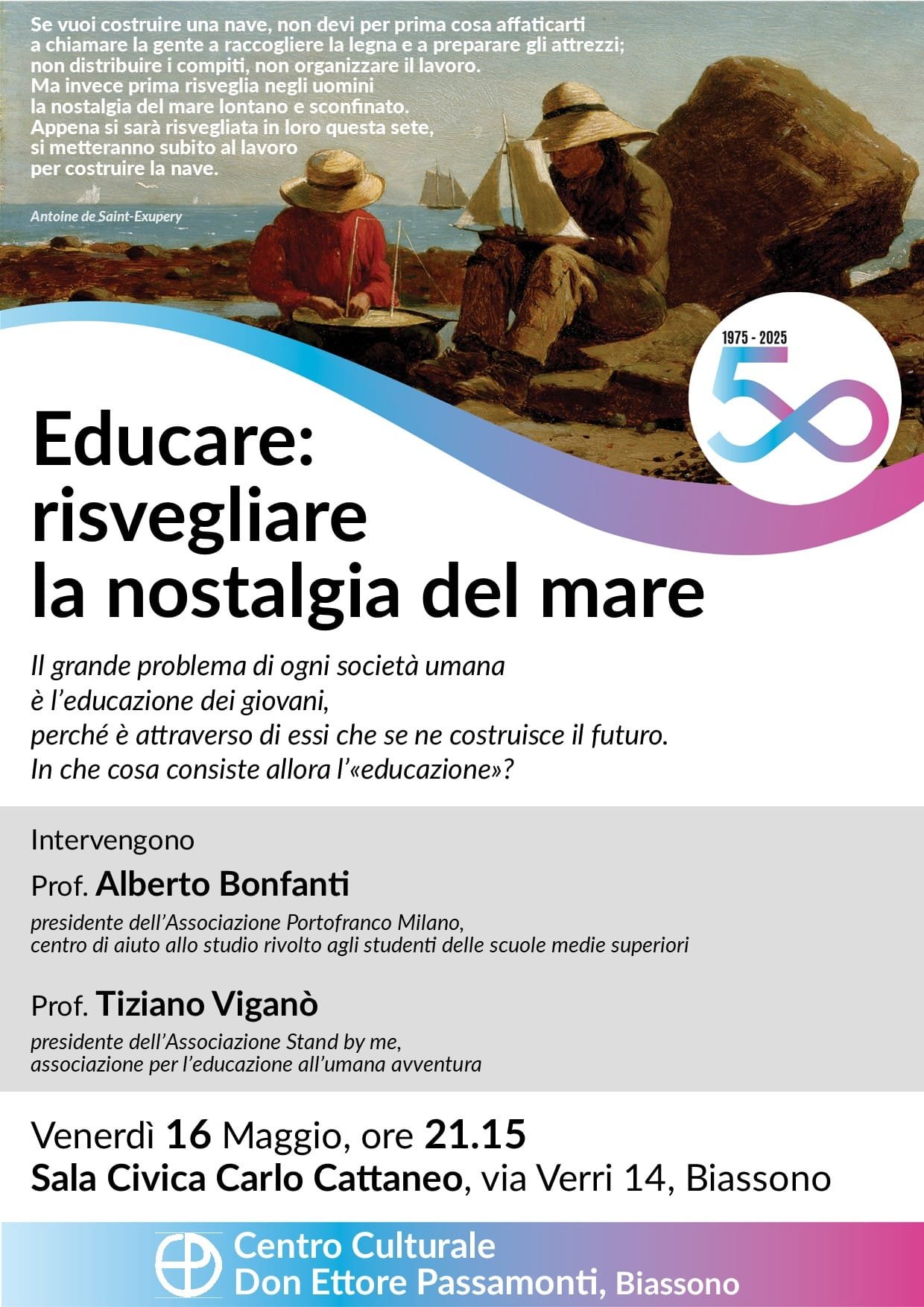 Featured image for “Biassono (MB): Educare, risvegliare la nostalgia del mare”