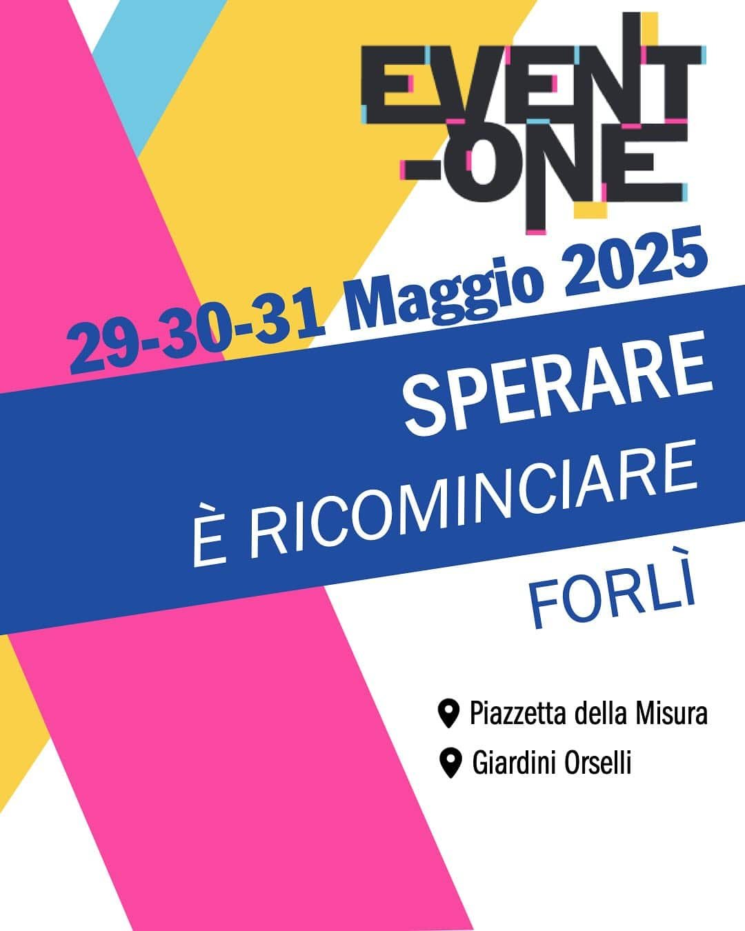 Featured image for “Forlì: Event-One. Sperare è ricominciare. Testimoni di speranza, artigiani di pace”