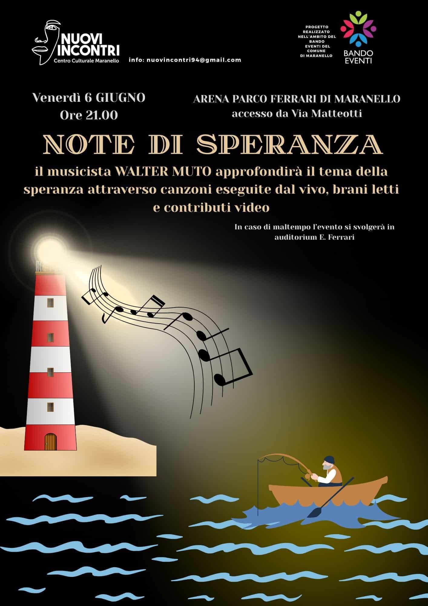 Featured image for “Maranello (Mo): Note di speranza attraverso canzoni, brani e contributi video”