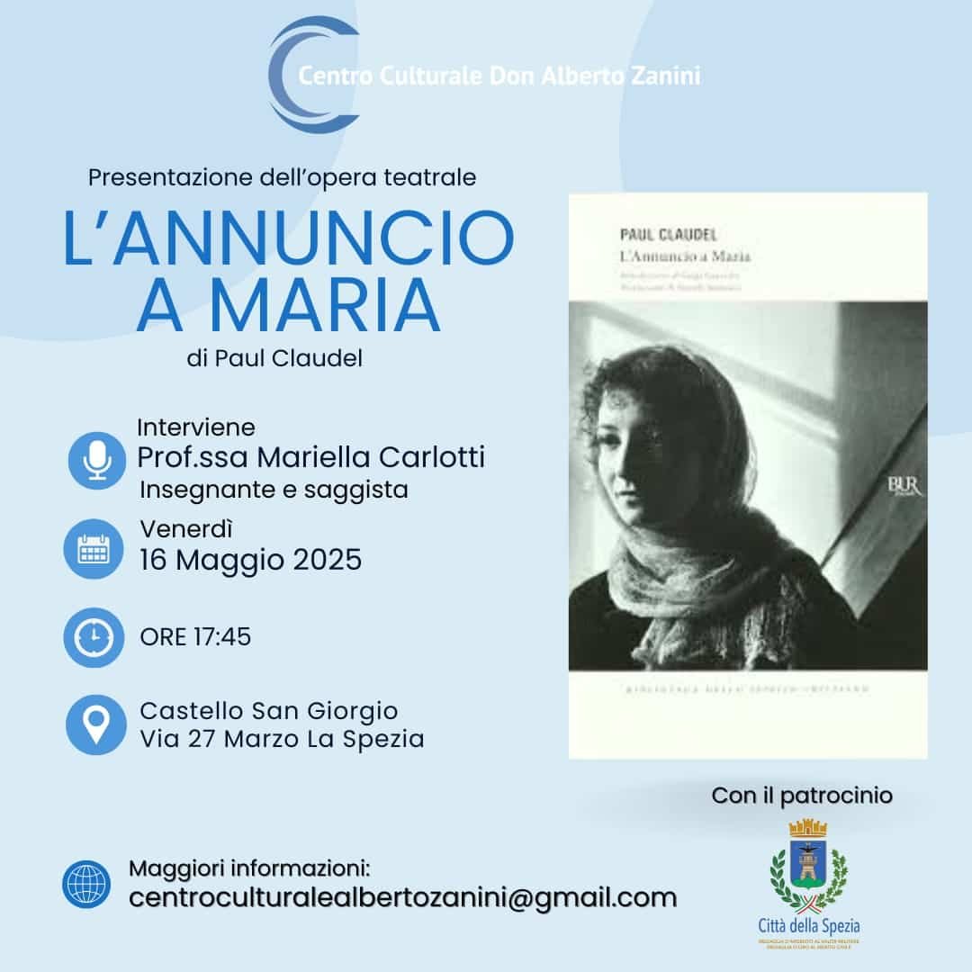 Featured image for “La Spezia: Presentazione dell’opera teatrale “L’annuncio a Maria””