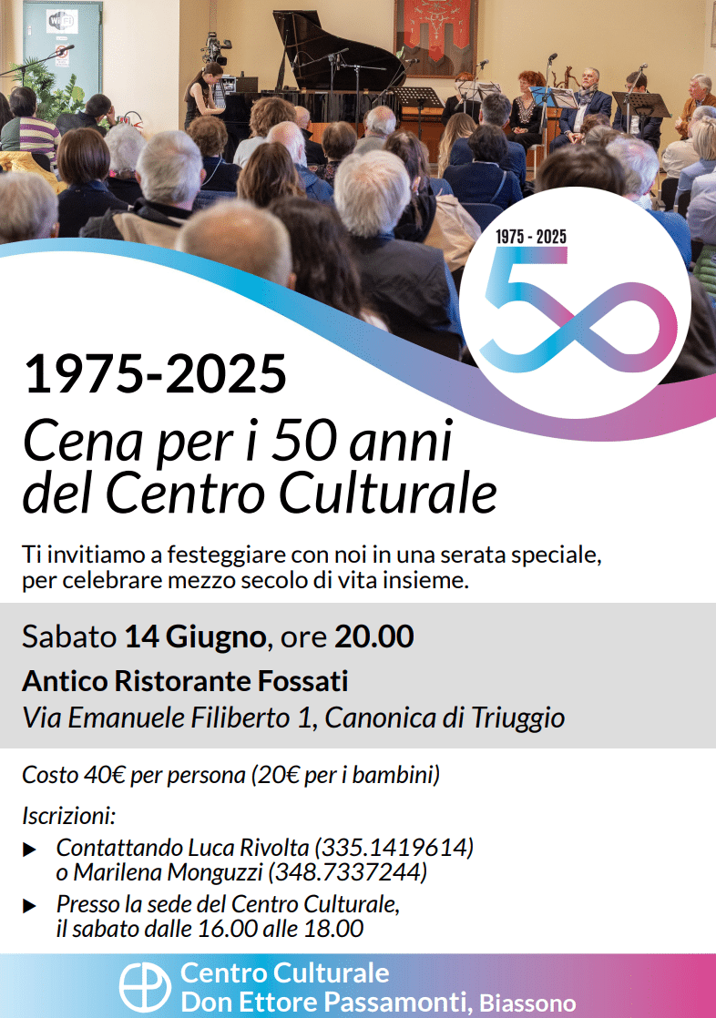 Featured image for “Biassono (MB): I cinquant’anni del Centro culturale”