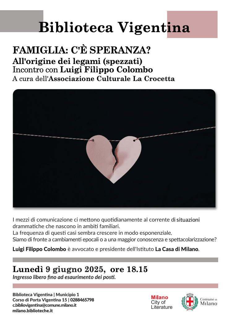 Featured image for “Milano: Famiglia. All’origine dei legami (spezzati)”