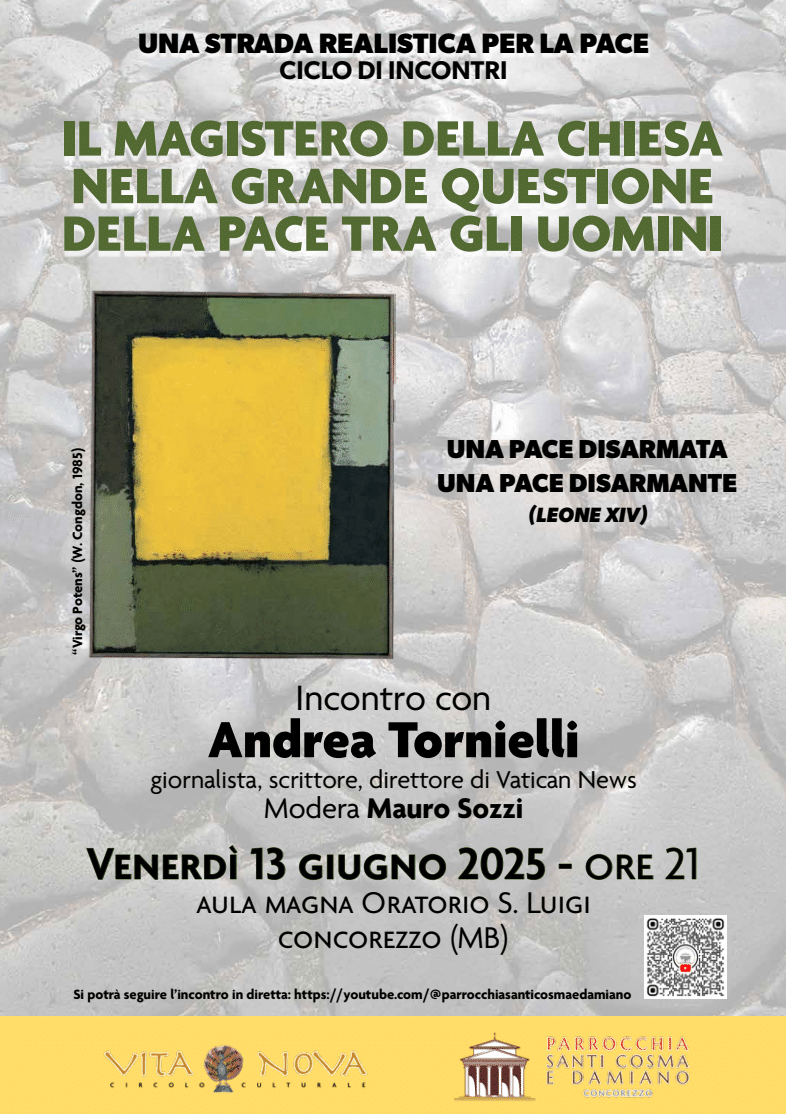 Featured image for “Concorezzo (MB): Il magistero della Chiesa nella grande questione della pace tra gli uomini”
