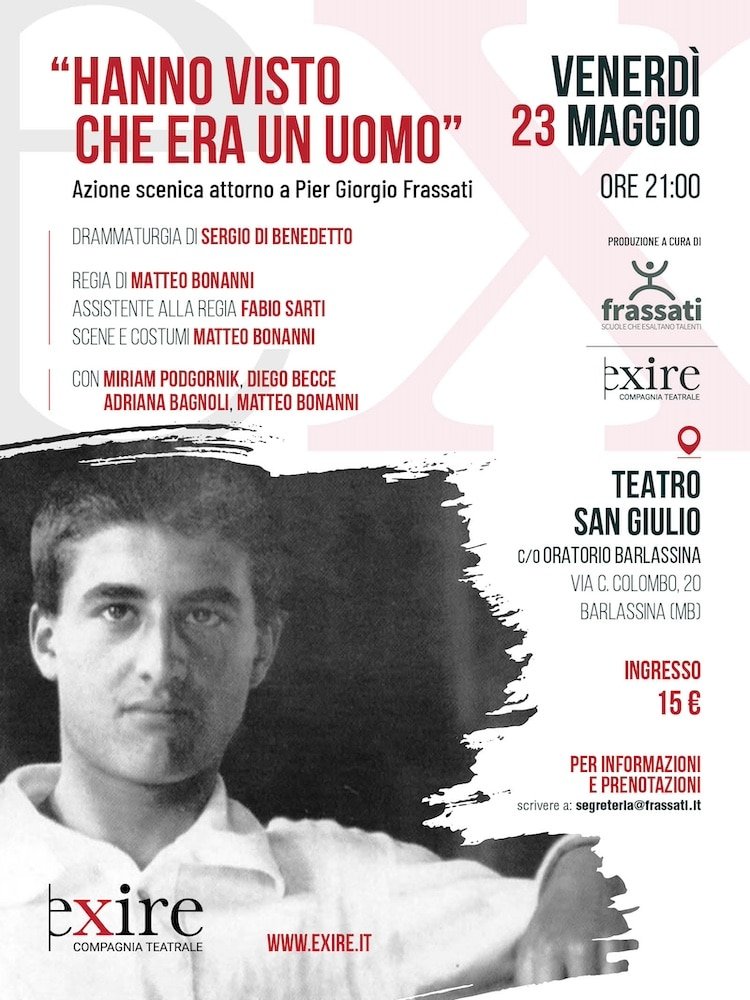 Featured image for “Azione scenica attorno a Piergiorgio Frassati”