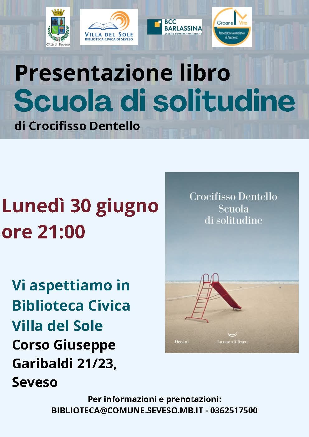 Featured image for “Seveso (MB): Presentazione del libro “Scuola di solitudine””