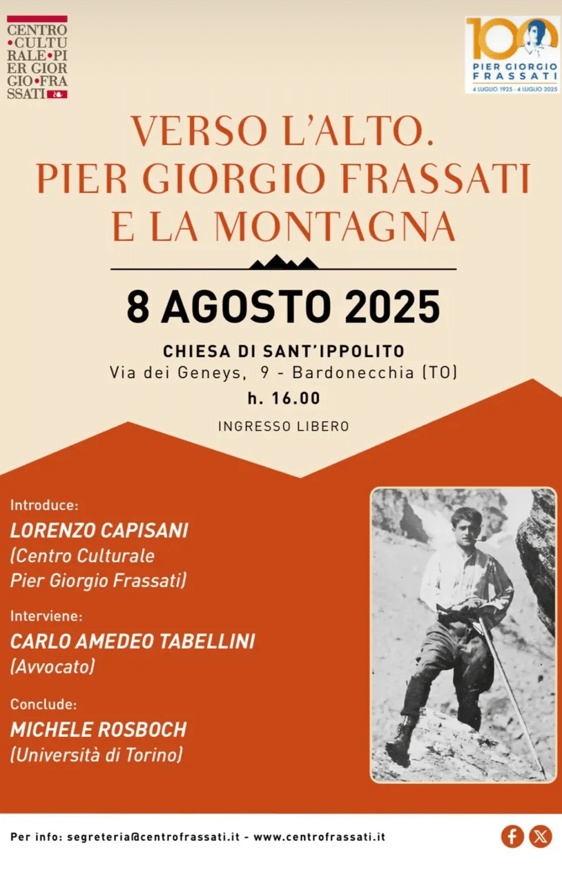 Featured image for “Bardonecchia (To): Verso l’alto. Pier Giorgio Frassati e la montagna”
