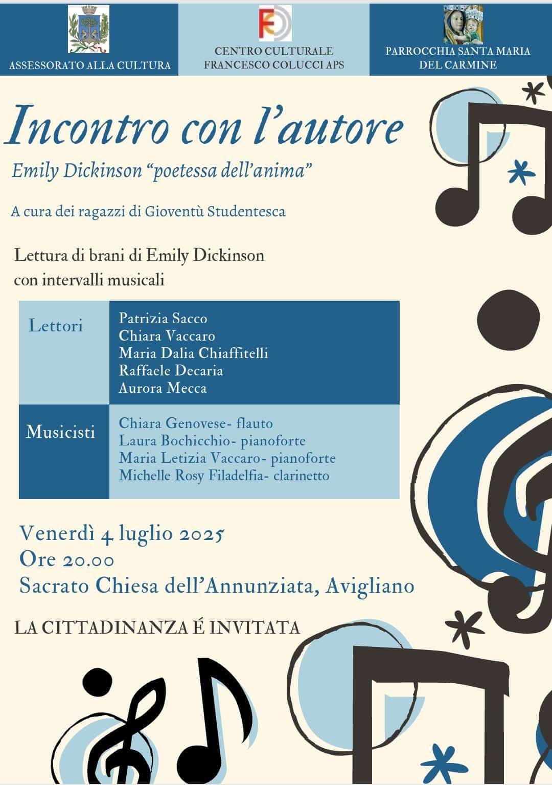 Featured image for “Avigliano (Pz): Emily Dickinson “poetessa dell’anima””