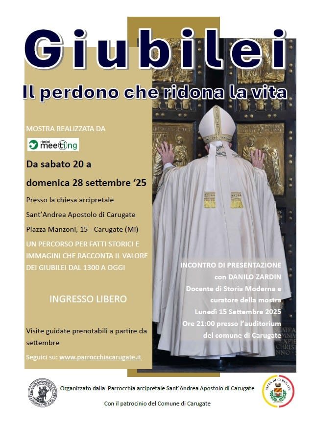 Featured image for “Carugate (MI): Giubilei. Il perdono che ridona la vita”