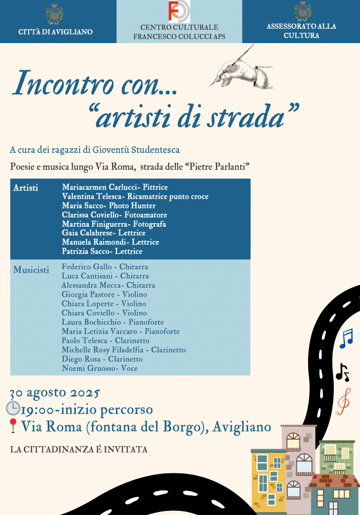 Featured image for “Avigliano (Pz): Incontro con.. “artisti di strada””