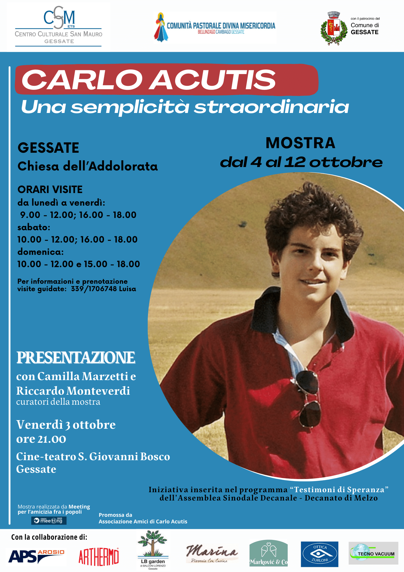 Featured image for “Gessate (Mi): Carlo Acutis. Una semplicità straordinaria”