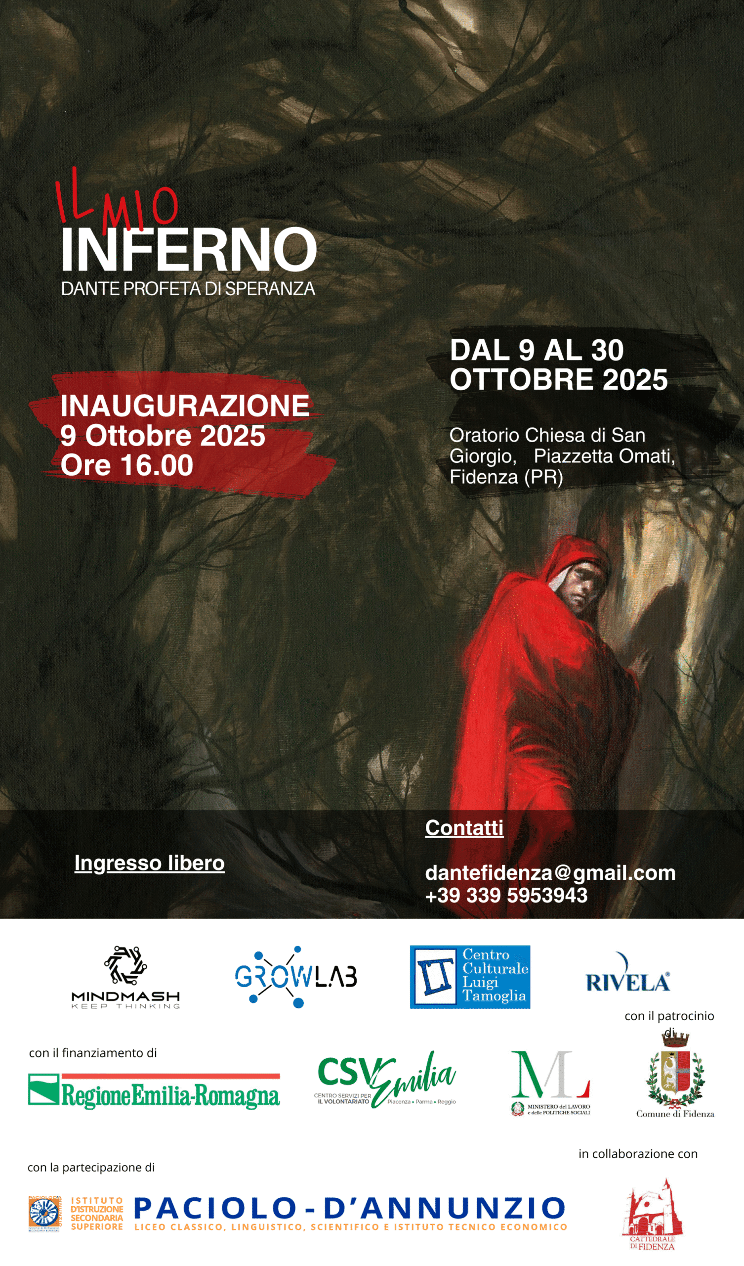 Featured image for “Fidenza (Pr): Il mio inferno. Dante profeta di speranza”