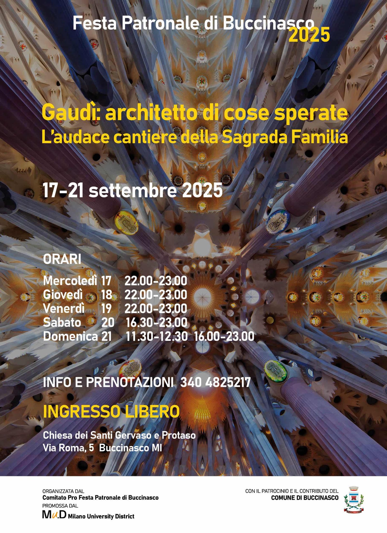 Featured image for “Buccinasco (Mi): Gaudì, architetto di cose sperate”