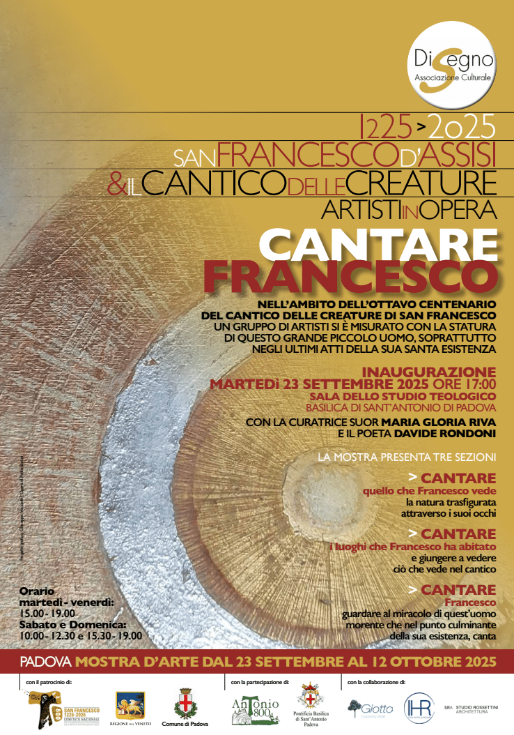 Featured image for “Padova: Cantare Francesco. Artisti in opera”