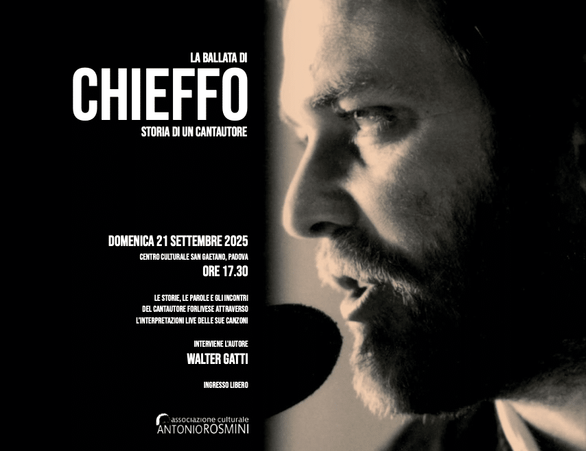 Featured image for “Padova: La ballata di Chieffo. Storia di un cantautore”