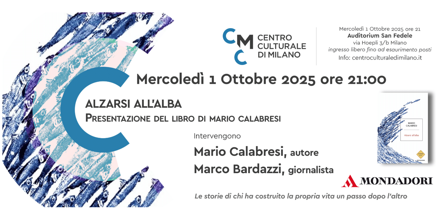 Featured image for “Milano: Alzarsi all’alba. Il nuovo libro di Mario Calabresi”