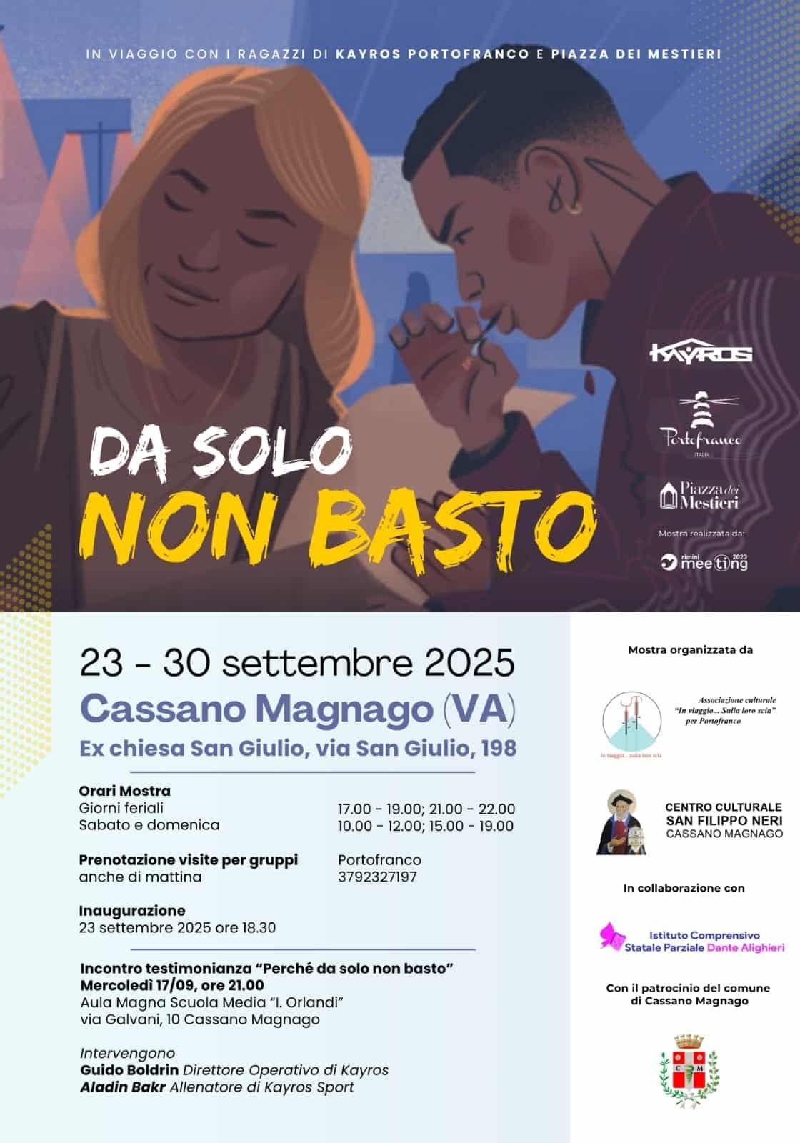 Featured image for “Cassano Magnago (Va): Da solo non basto. Kayros, Portofranco e Piazza dei Mestieri”