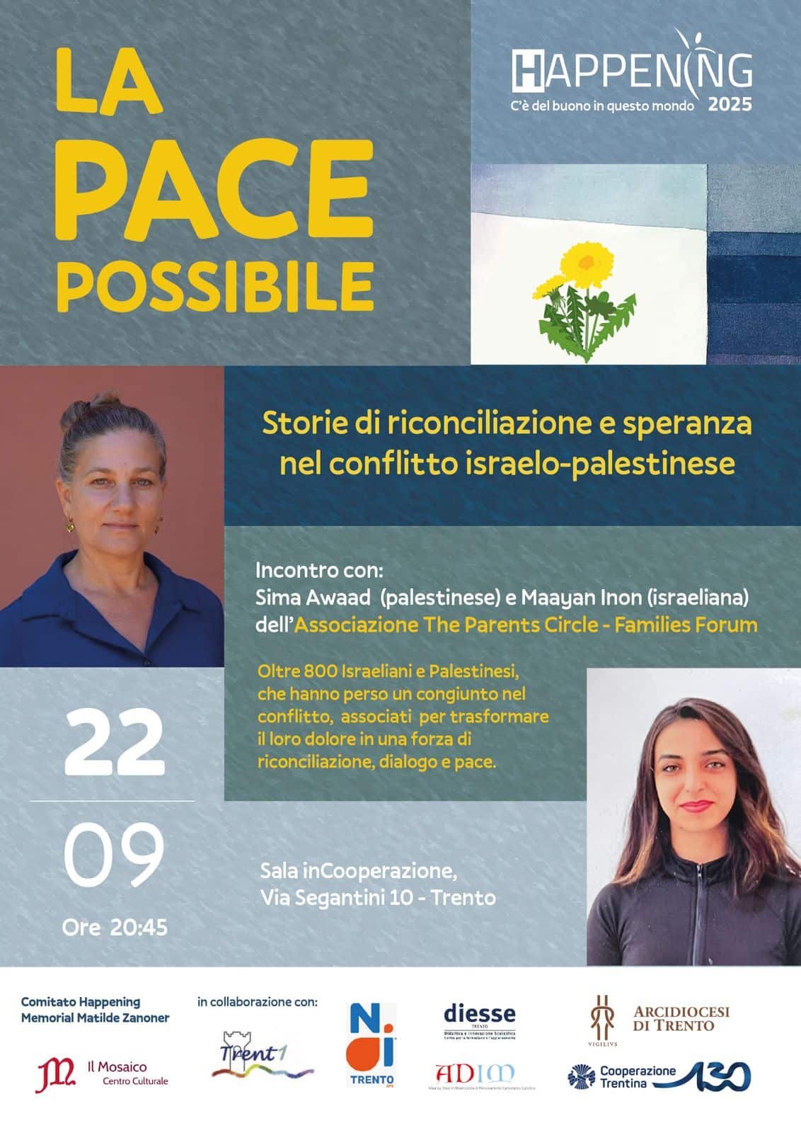 Featured image for “Trento: La pace possibile. Storie di riconciliazione e speranza”