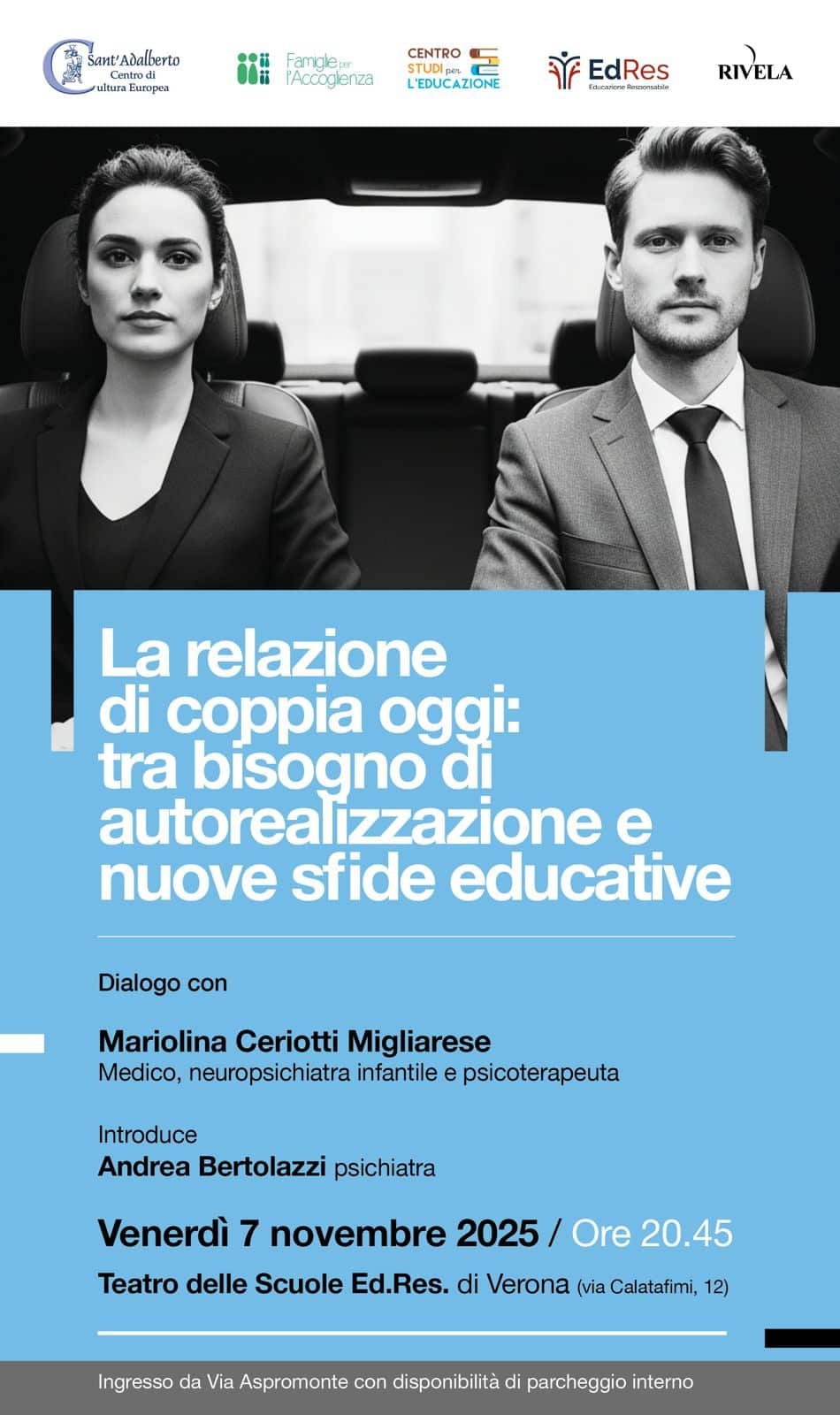 Featured image for “Verona: La relazione di coppia oggi, autorealizzazione e sfide educative”