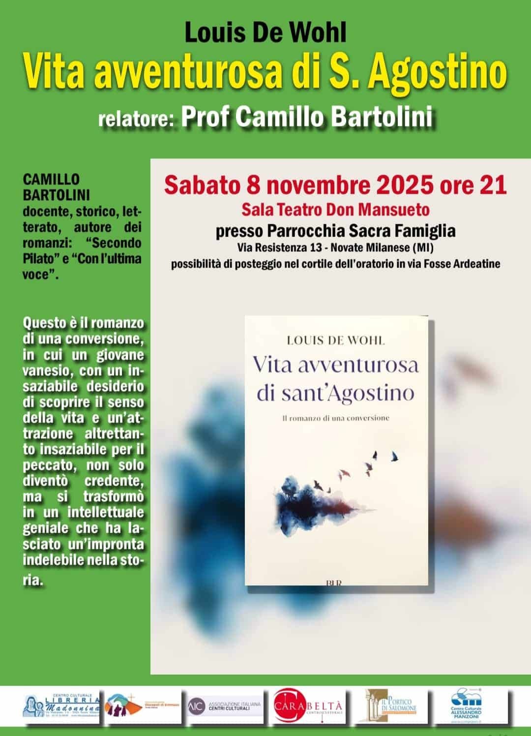 Featured image for “Novate Milanese: Vita avventurosa di S. Agostino”