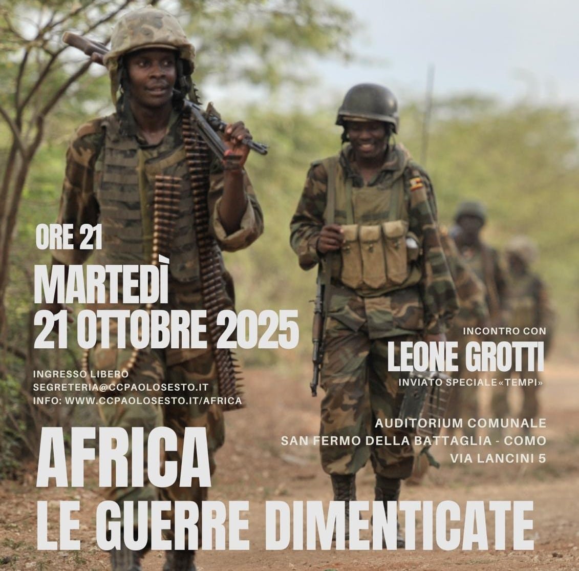 Featured image for “Como: Africa. Le guerre dimenticate”