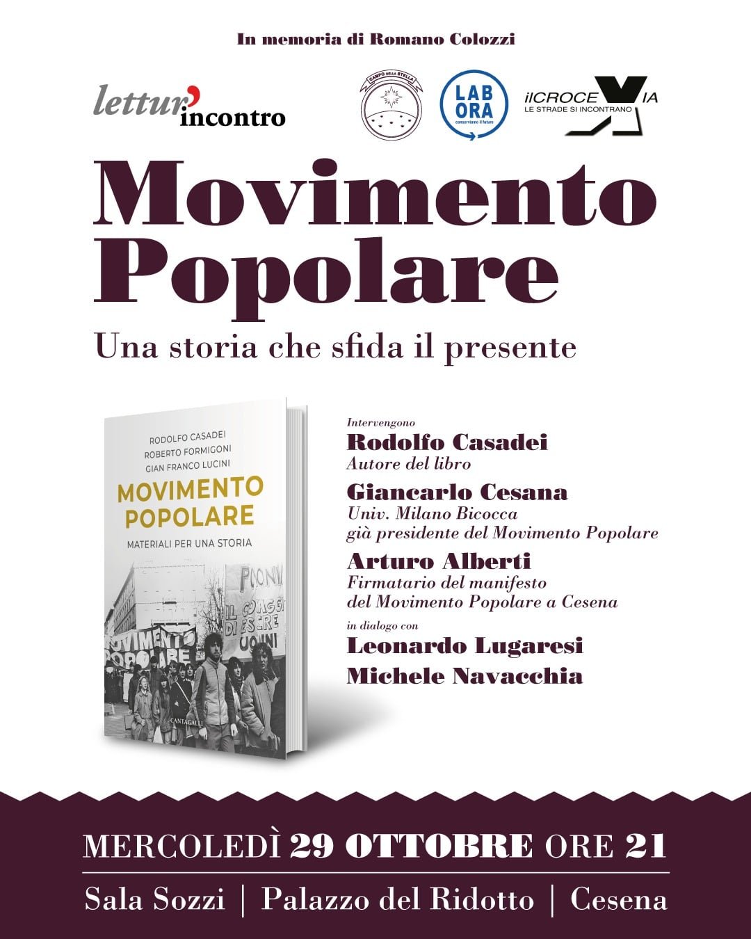Featured image for “Cesena: Movimento popolare. Una storia che sfida il presente”