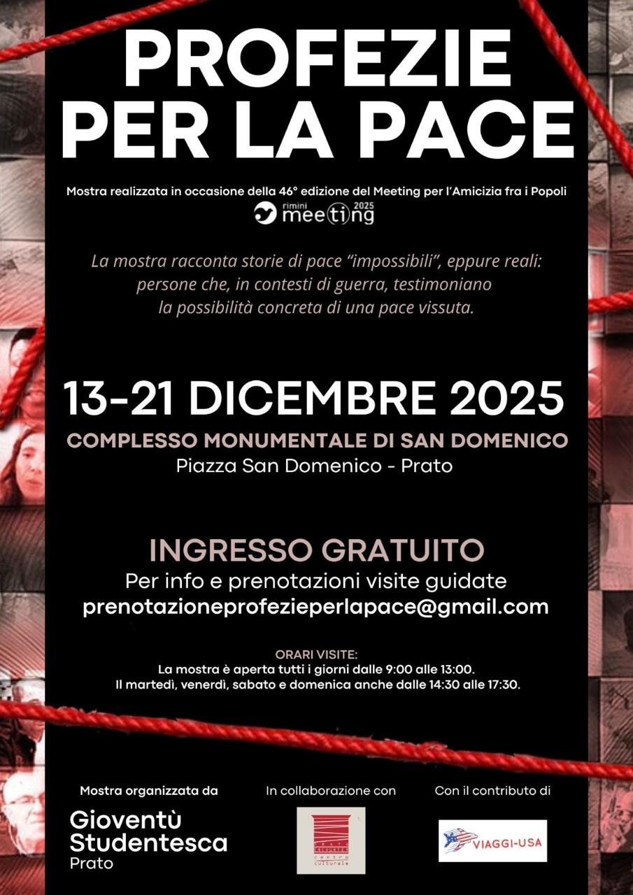 Featured image for “Prato: Profezie per la pace. Mostra #meeting25”