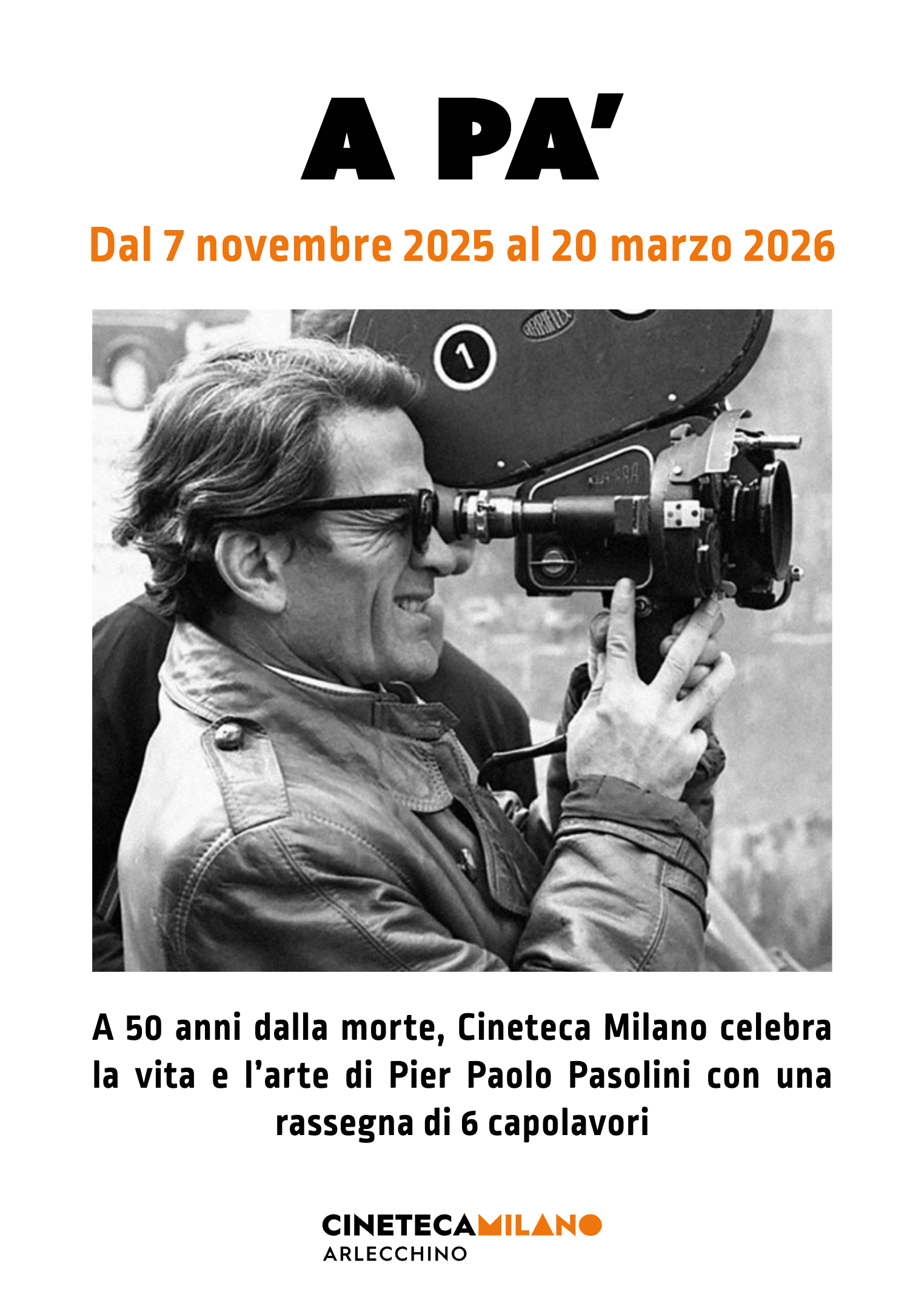 Featured image for “Milano: Rassegna cinematografia a 50 anni dalla morte di Pasolini”