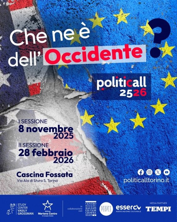 Featured image for “Torino: Che ne è dell’Occidente? Edizione 25/26 di Politicall”