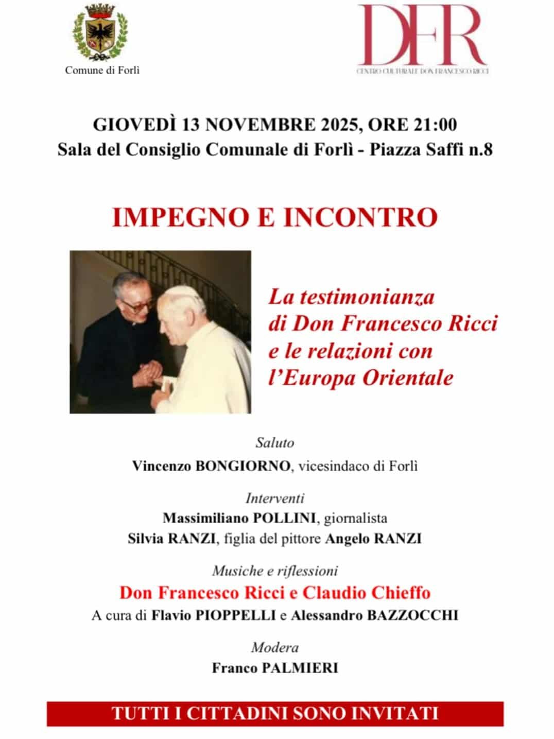 Featured image for “Forlì: La testimonianza di Don Francesco Ricci e le relazioni con l’Europa Orientale”