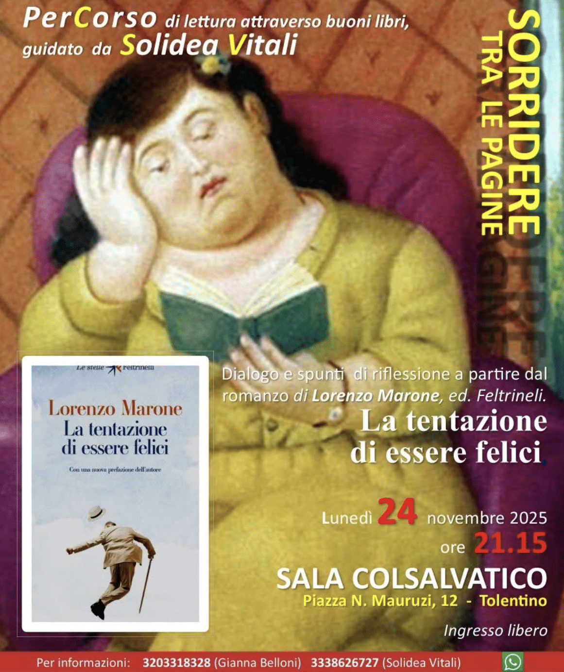 Featured image for “Tolentino: La tentazione di essere felici. Percorso di lettura”