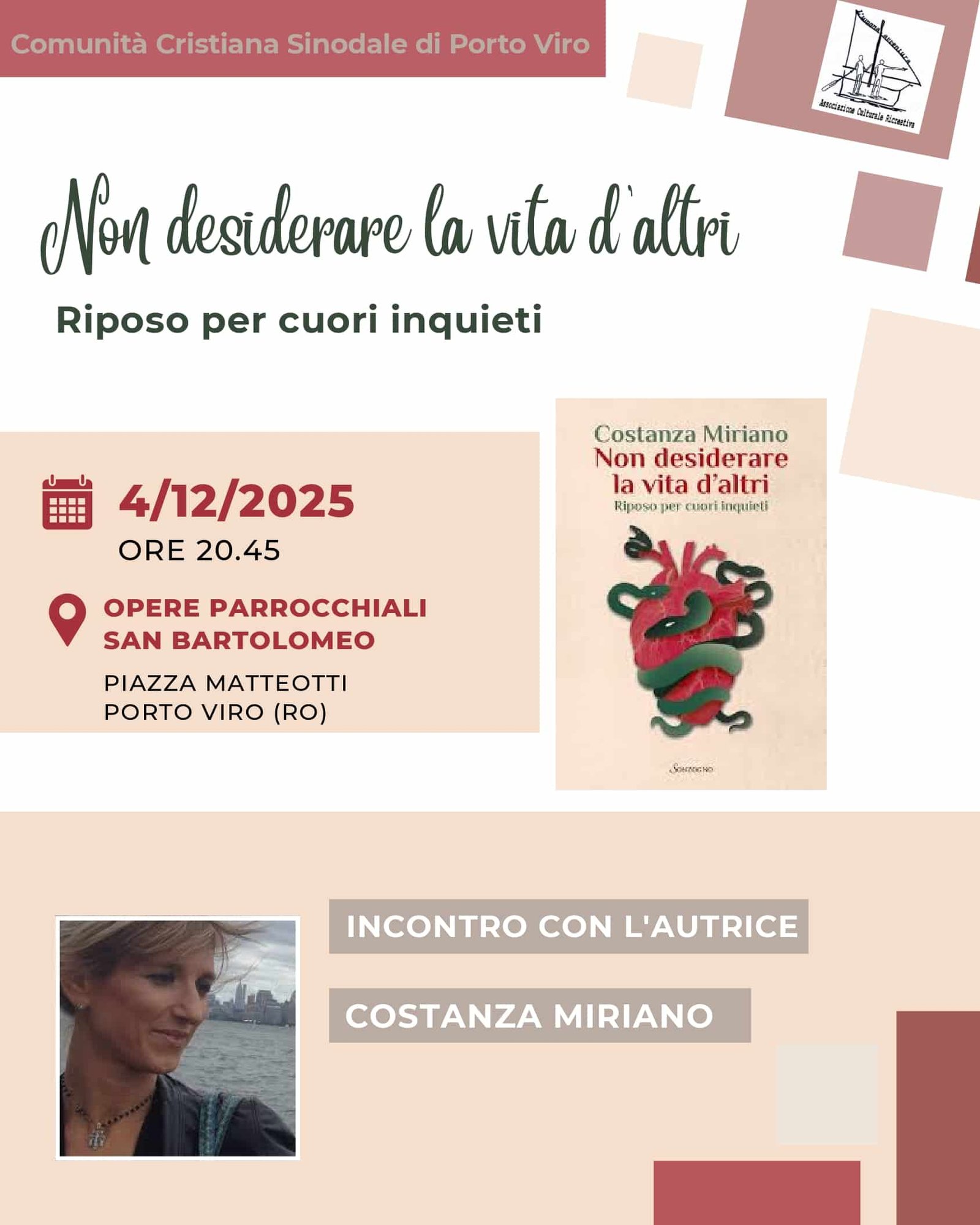 Featured image for “Porto Viro (Ro): Non desiderare la vita d’altri. Riposo per cuori inquieti”