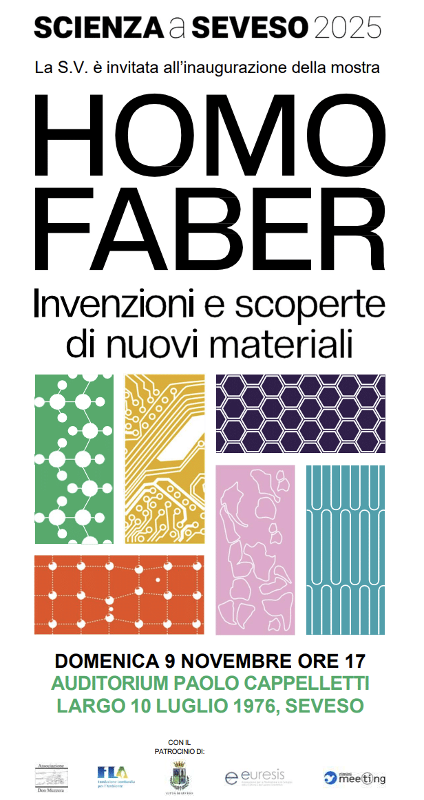 Featured image for “Seveso (MB): Homo faber, Mostra #meeting25. Scienza a Seveso”