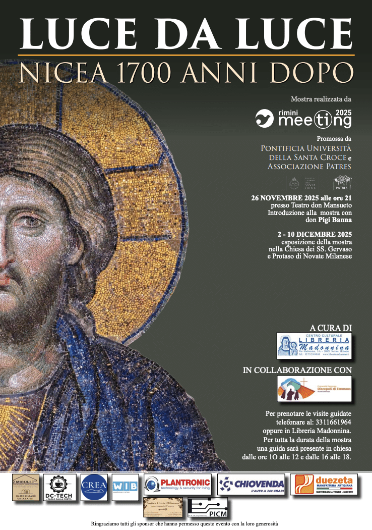 Featured image for “Novate (Mi): Luce da Luce. Nicea 1700 anni dopo”