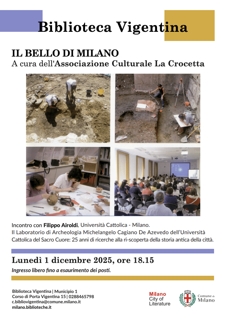 Featured image for “Milano: Il bello di Milano. Il laboratorio di Archeologia della cattolica”