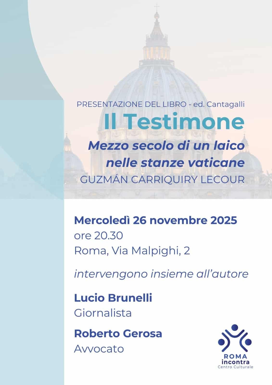 Featured image for “Roma: Il testimone. Mezzo secolo di un laico nelle stanze vaticane”