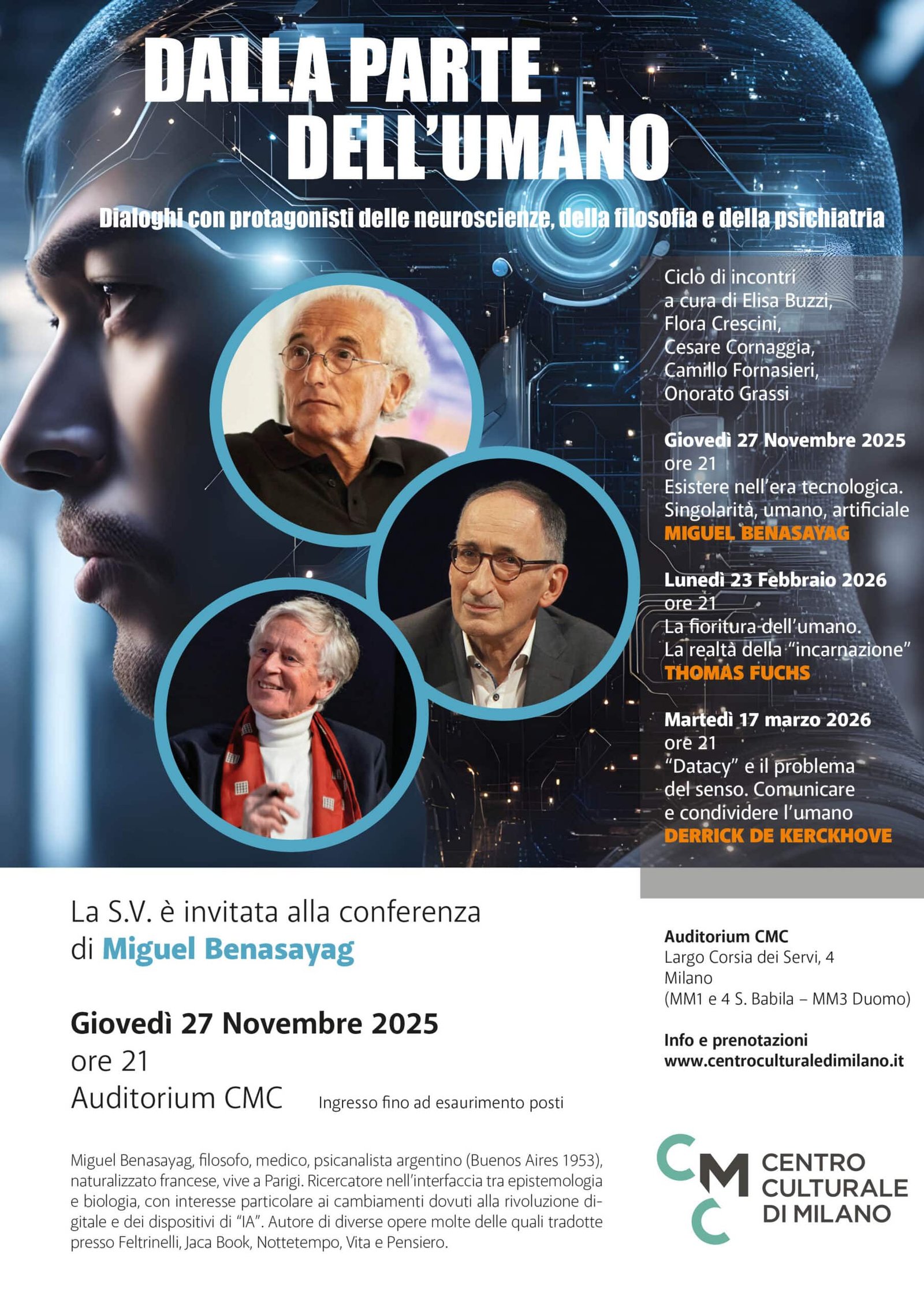 Featured image for “Milano: Dalla parte dell’umano. Protagonisti delle neuroscienze”