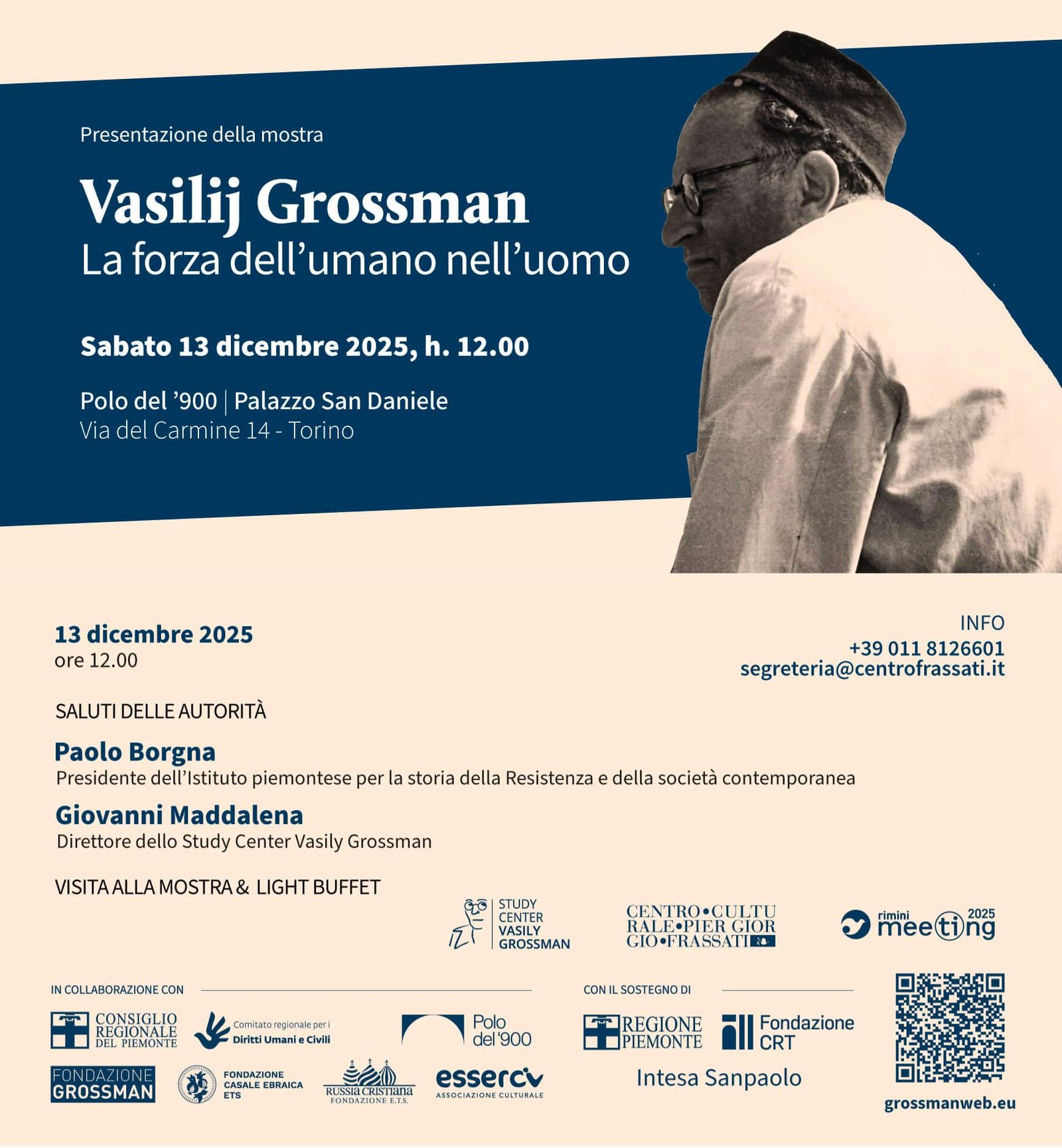 Featured image for “Torino: Vasilij Grossman. La forza dell’umano nell’uomo”