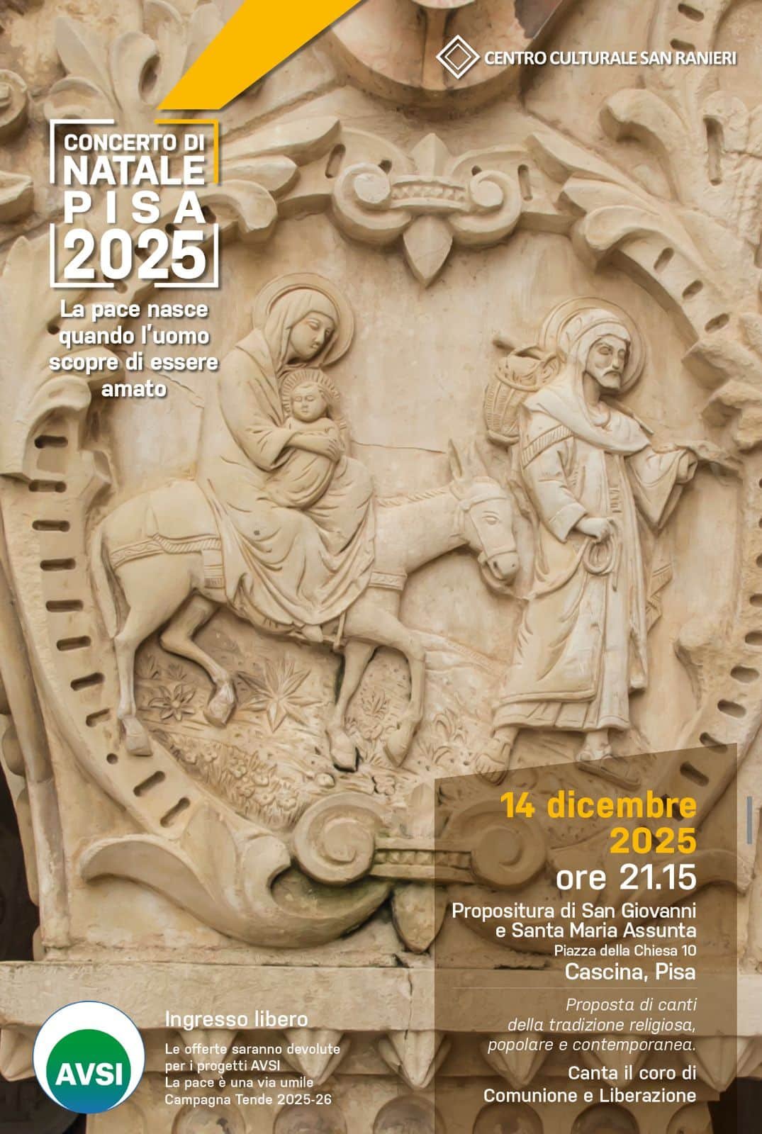 Featured image for “Pisa: Concerto di Natale. La pace nasce quando l’uomo scopre di essere amato”