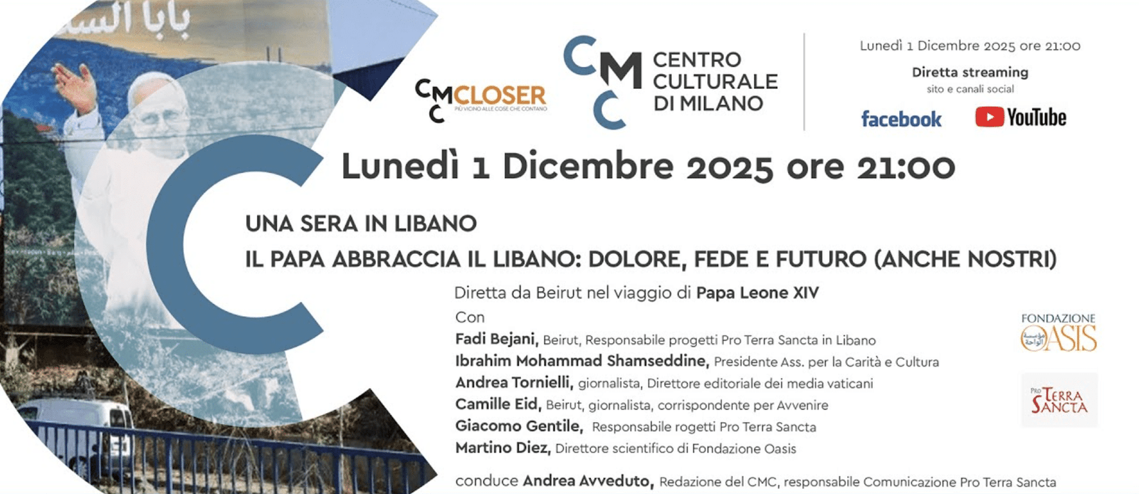 Featured image for “Milano: Il Papa abbraccia il Libano: dolore, fede e futuro”
