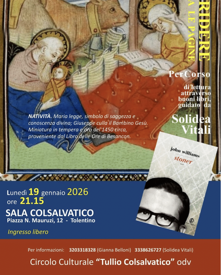 Featured image for “Tolentino: Stoner di John Williams. Presentazione del libro”