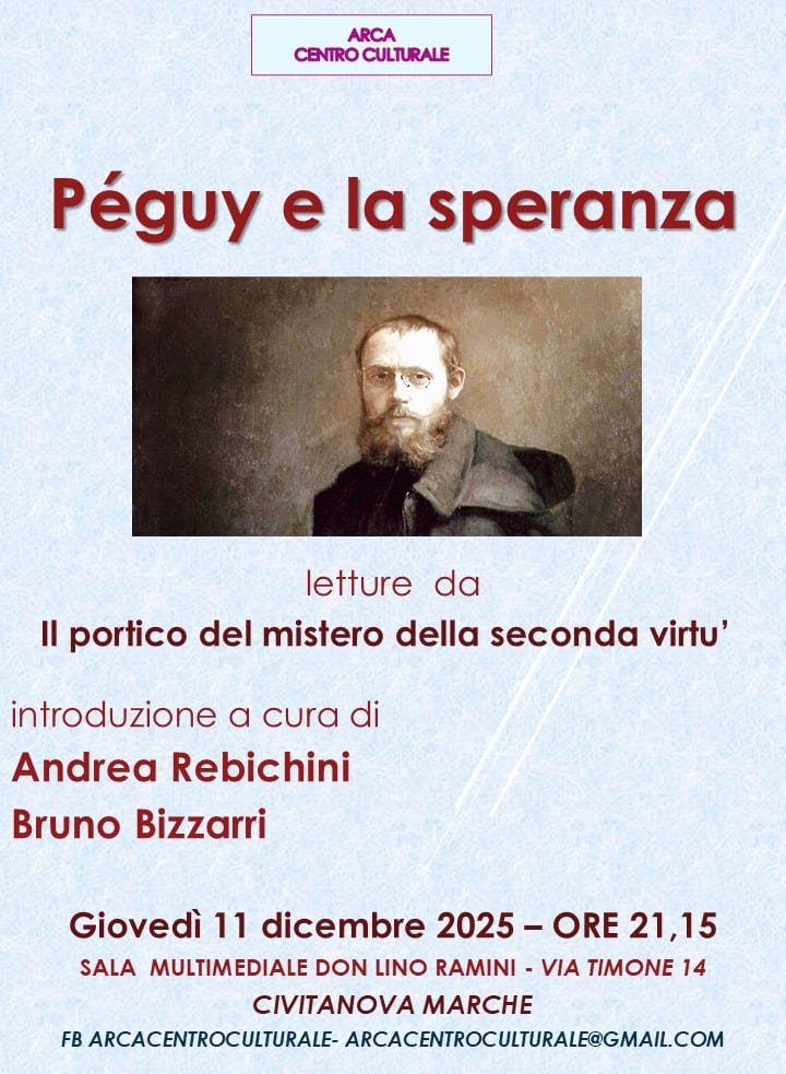 Featured image for “Civitanova Marche: Péguy e la speranza. “Il portico del mistero della seconda virtù””
