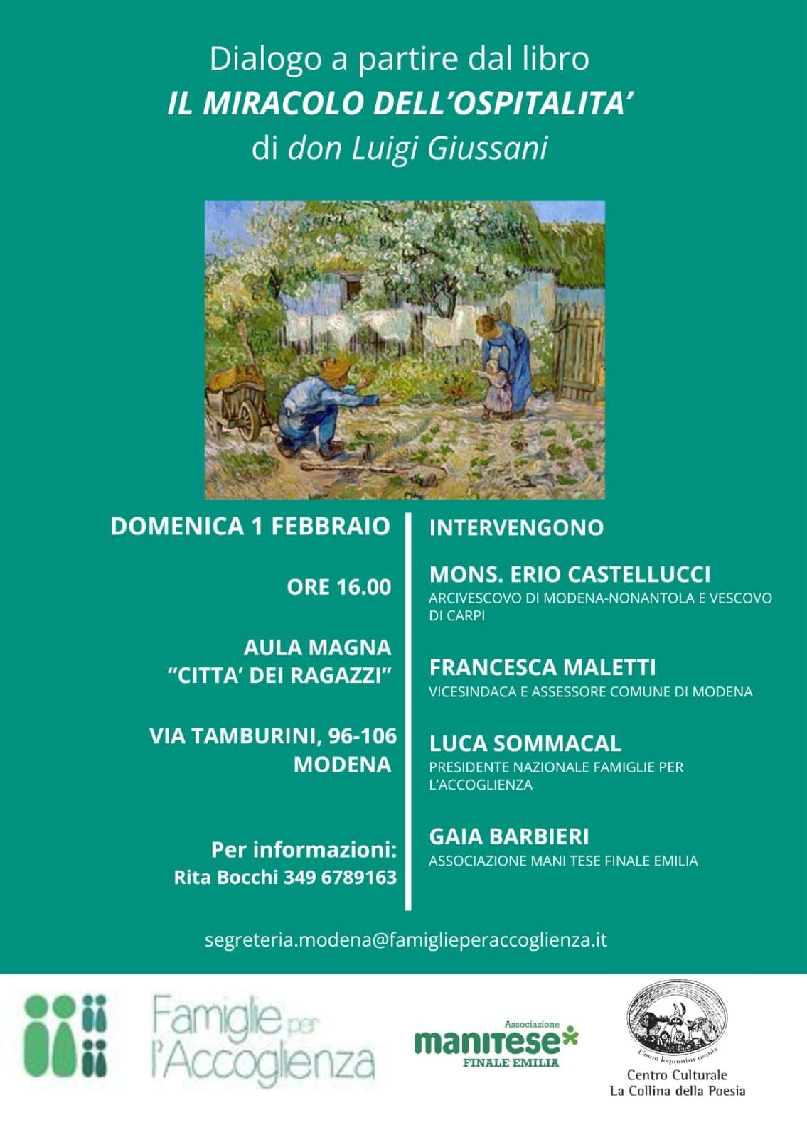 Featured image for “Modena: Dialogo a partire dal libro “Il miracolo dell’ospitalità” di Luigi Giussani”